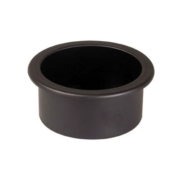 Beckson Beckson GH31-B1-U Shallow Series Recessed Drink Holder - 3" Hole Cut x 1-3/8" Depth, Black GH31-B1-U - main